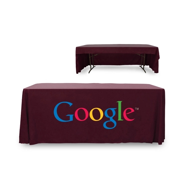 6 ft. 3 Sided PolyKnit™ Table Cover (Full Color Logo) - 6 ft. 3 Sided PolyKnit™ Table Cover (Full Color Logo) - Image 25 of 30