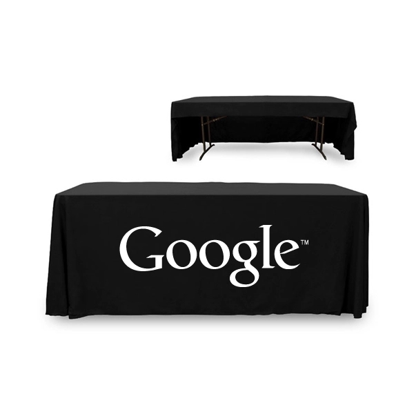 6 ft. 3 Sided PolyKnit™ Table Cover (One Color Logo)