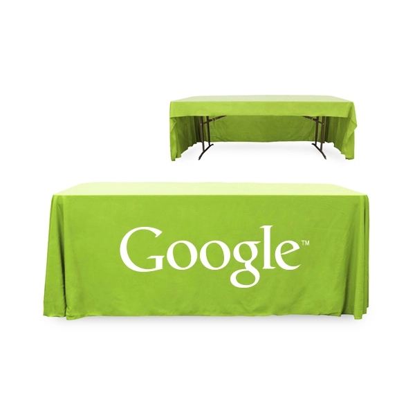 6 ft. 3 Sided PolyKnit™ Table Cover (One Color Logo) - 6 ft. 3 Sided PolyKnit™ Table Cover (One Color Logo) - Image 11 of 30