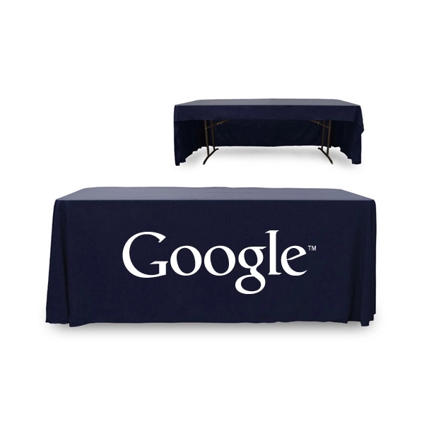 6 ft. 3 Sided PolyKnit™ Table Cover (One Color Logo) - 6 ft. 3 Sided PolyKnit™ Table Cover (One Color Logo) - Image 14 of 30