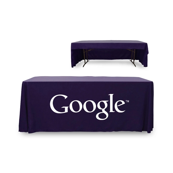 6 ft. 3 Sided PolyKnit™ Table Cover (One Color Logo) - 6 ft. 3 Sided PolyKnit™ Table Cover (One Color Logo) - Image 17 of 30