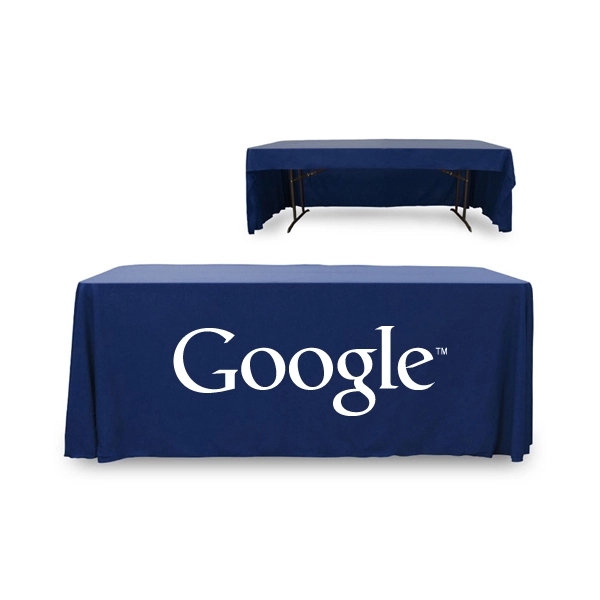 6 ft. 3 Sided PolyKnit™ Table Cover (One Color Logo) - 6 ft. 3 Sided PolyKnit™ Table Cover (One Color Logo) - Image 19 of 30