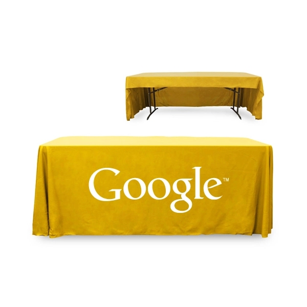 6 ft. 3 Sided PolyKnit™ Table Cover (One Color Logo) - 6 ft. 3 Sided PolyKnit™ Table Cover (One Color Logo) - Image 22 of 30