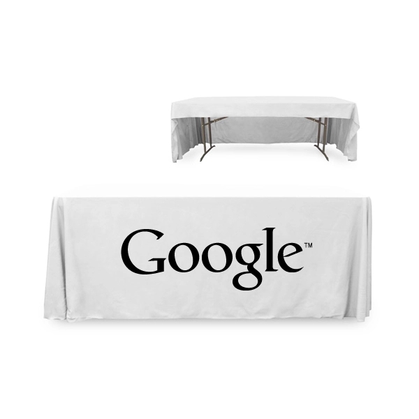 6 ft. 3 Sided PolyKnit™ Table Cover (One Color Logo) - 6 ft. 3 Sided PolyKnit™ Table Cover (One Color Logo) - Image 24 of 30