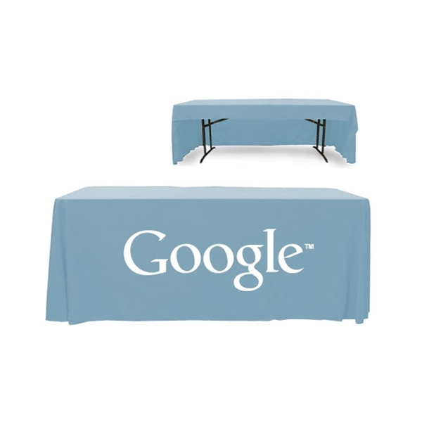 6 ft. 3 Sided PolyKnit™ Table Cover (One Color Logo) - 6 ft. 3 Sided PolyKnit™ Table Cover (One Color Logo) - Image 28 of 30