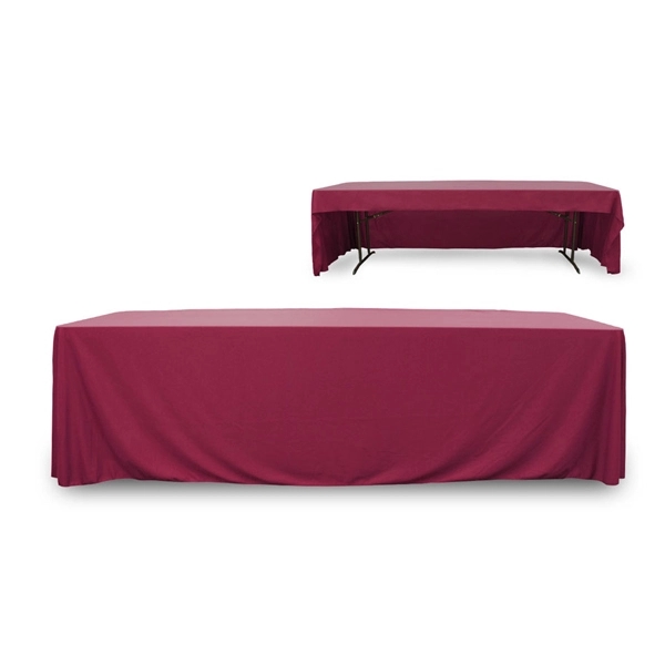 8 ft. 3 Sided PolyKnit™ Table Cover (Blank) - 8 ft. 3 Sided PolyKnit™ Table Cover (Blank) - Image 7 of 27