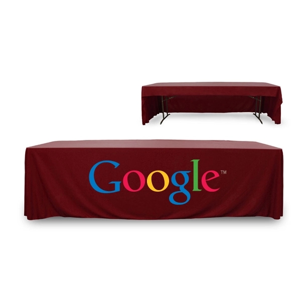 8 ft. 3 Sided PolyKnit™ Table Cover (Full Color Logo) - 8 ft. 3 Sided PolyKnit™ Table Cover (Full Color Logo) - Image 2 of 25