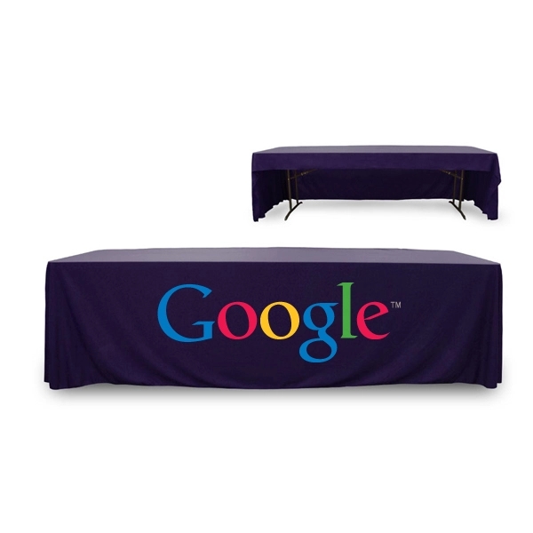 8 ft. 3 Sided PolyKnit™ Table Cover (Full Color Logo) - 8 ft. 3 Sided PolyKnit™ Table Cover (Full Color Logo) - Image 7 of 25