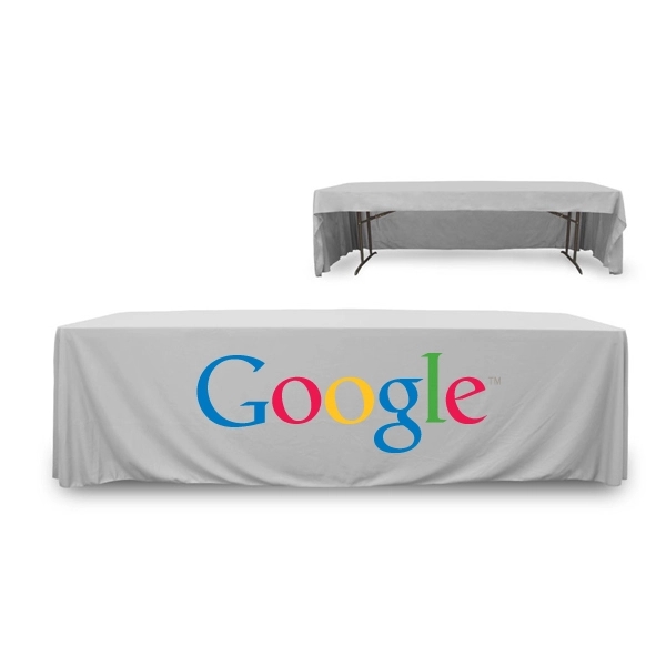 8 ft. 3 Sided PolyKnit™ Table Cover (Full Color Logo) - 8 ft. 3 Sided PolyKnit™ Table Cover (Full Color Logo) - Image 11 of 25