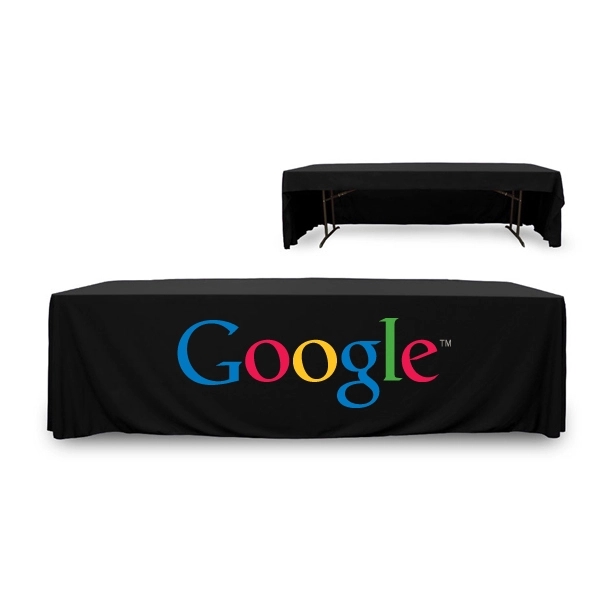 8 ft. 3 Sided PolyKnit™ Table Cover (Full Color Logo) - 8 ft. 3 Sided PolyKnit™ Table Cover (Full Color Logo) - Image 12 of 25