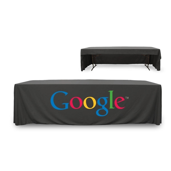 8 ft. 3 Sided PolyKnit™ Table Cover (Full Color Logo) - 8 ft. 3 Sided PolyKnit™ Table Cover (Full Color Logo) - Image 14 of 25