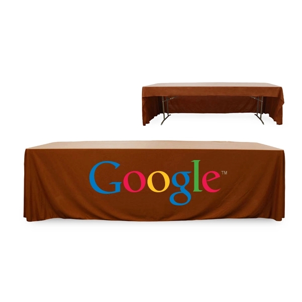 8 ft. 3 Sided PolyKnit™ Table Cover (Full Color Logo) - 8 ft. 3 Sided PolyKnit™ Table Cover (Full Color Logo) - Image 16 of 25