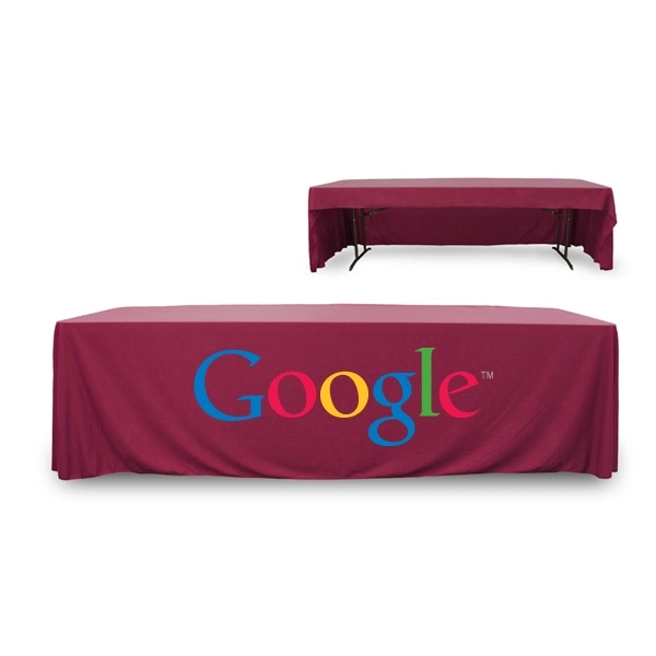 8 ft. 3 Sided PolyKnit™ Table Cover (Full Color Logo) - 8 ft. 3 Sided PolyKnit™ Table Cover (Full Color Logo) - Image 19 of 25