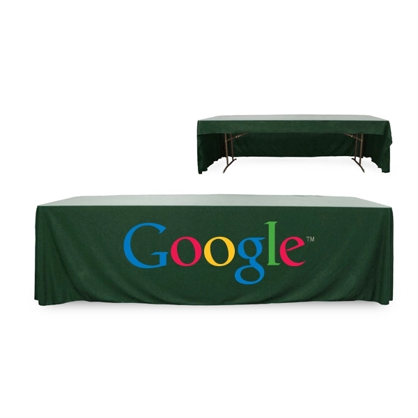 8 ft. 3 Sided PolyKnit™ Table Cover (Full Color Logo) - 8 ft. 3 Sided PolyKnit™ Table Cover (Full Color Logo) - Image 20 of 25