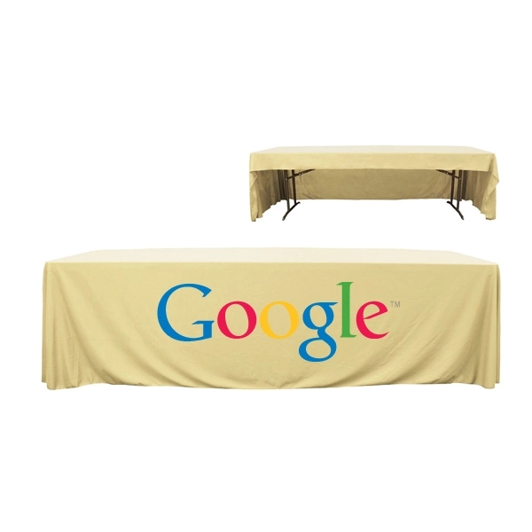 8 ft. 3 Sided PolyKnit™ Table Cover (Full Color Logo) - 8 ft. 3 Sided PolyKnit™ Table Cover (Full Color Logo) - Image 21 of 25