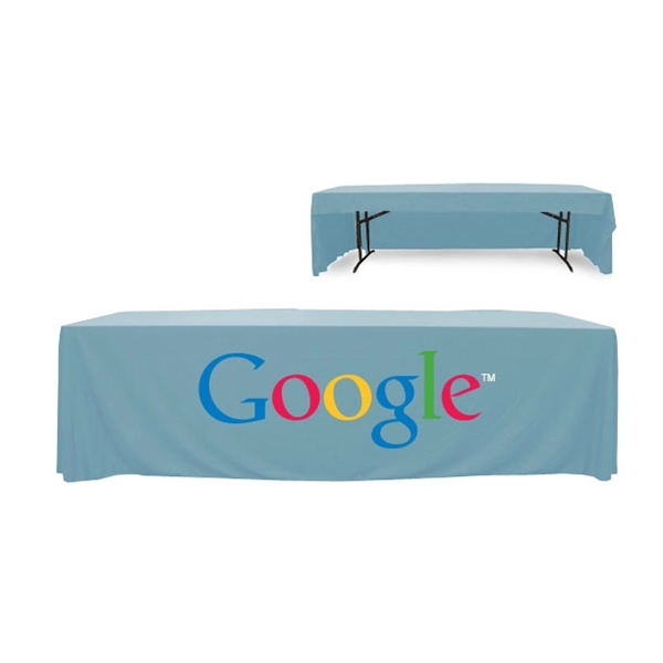 8 ft. 3 Sided PolyKnit™ Table Cover (Full Color Logo) - 8 ft. 3 Sided PolyKnit™ Table Cover (Full Color Logo) - Image 23 of 25