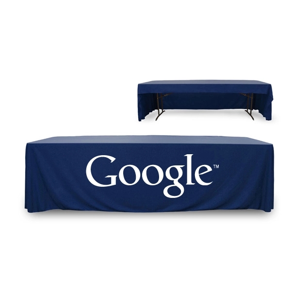 8 ft. 3 Sided PolyKnit™ Table Cover (One Color Logo) - 8 ft. 3 Sided PolyKnit™ Table Cover (One Color Logo) - Image 18 of 30