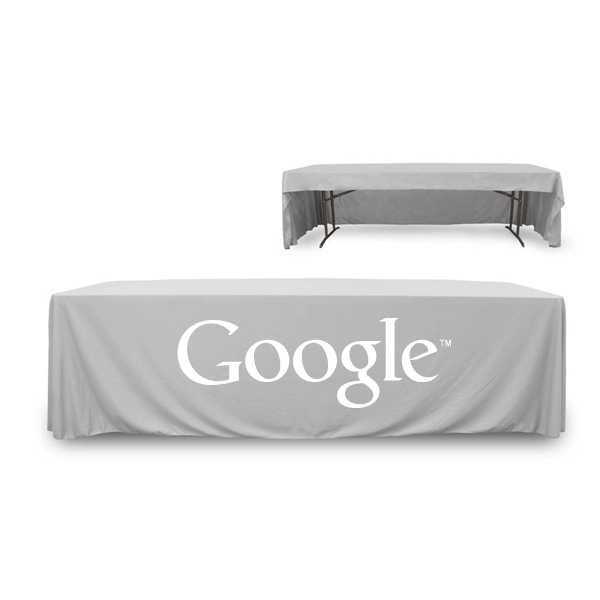 8 ft. 3 Sided PolyKnit™ Table Cover (One Color Logo) - 8 ft. 3 Sided PolyKnit™ Table Cover (One Color Logo) - Image 20 of 30