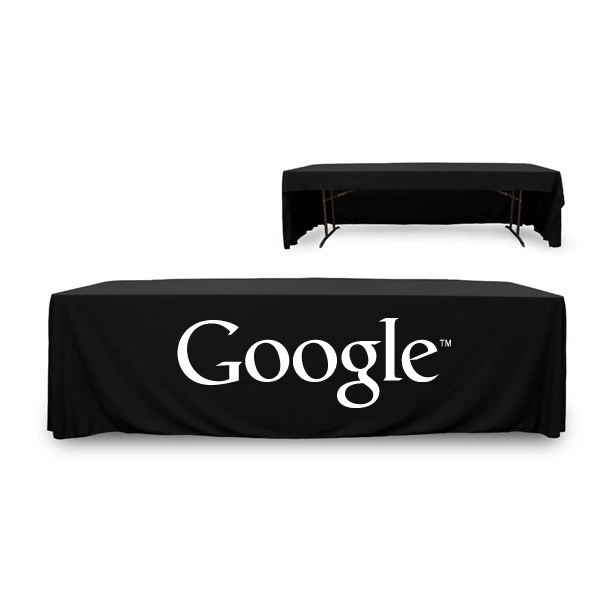 8 ft. 3 Sided PolyKnit™ Table Cover (One Color Logo) - 8 ft. 3 Sided PolyKnit™ Table Cover (One Color Logo) - Image 22 of 30
