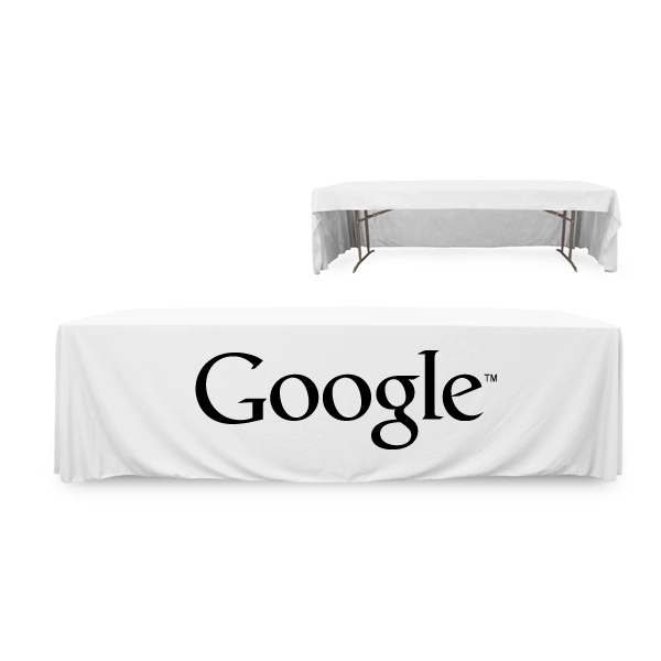8 ft. 3 Sided PolyKnit™ Table Cover (One Color Logo) - 8 ft. 3 Sided PolyKnit™ Table Cover (One Color Logo) - Image 24 of 30
