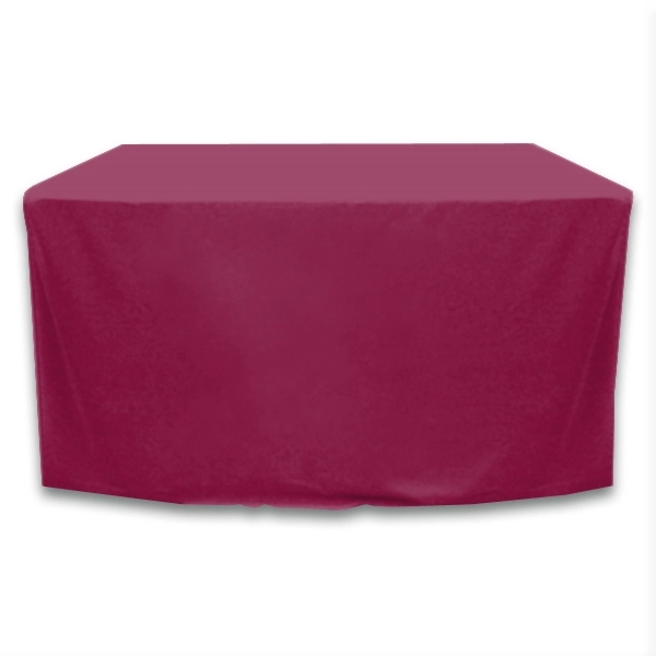 4 ft. x 24 in. Fitted PolyKnit™ Table Cover (Blank) - 4 ft. x 24 in. Fitted PolyKnit™ Table Cover (Blank) - Image 8 of 27