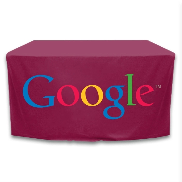 4 ft. x 24 in. Fitted PolyKnit™ Table Cover (Full Color) - 4 ft. x 24 in. Fitted PolyKnit™ Table Cover (Full Color) - Image 8 of 30
