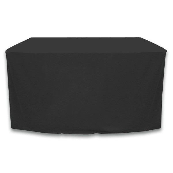 4 ft. x 30 in. Fitted PolyKnit™ Table Cover (Blank) - 4 ft. x 30 in. Fitted PolyKnit™ Table Cover (Blank) - Image 0 of 26