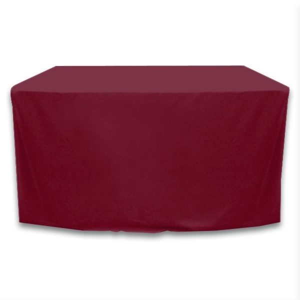 4 ft. x 30 in. Fitted PolyKnit™ Table Cover (Blank) - 4 ft. x 30 in. Fitted PolyKnit™ Table Cover (Blank) - Image 1 of 26