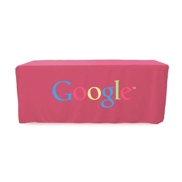 6 ft. Fitted PolyKnit™ Table Cover (Full Color Logo) - 6 ft. Fitted PolyKnit™ Table Cover (Full Color Logo) - Image 1 of 30