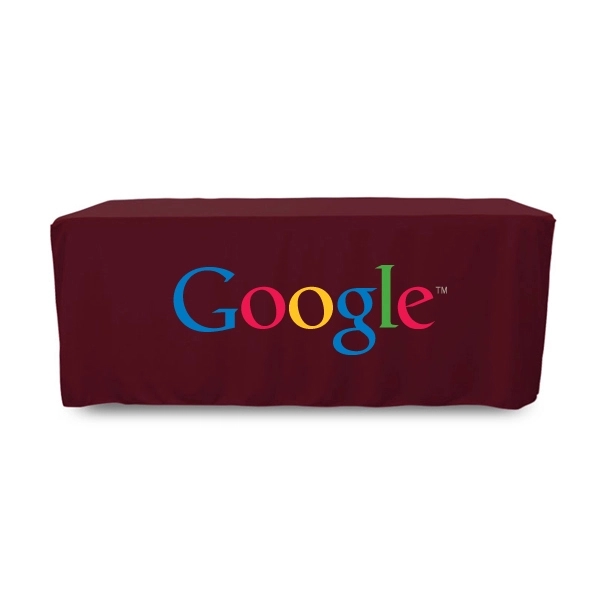 6 ft. Fitted PolyKnit™ Table Cover (Full Color Logo) - 6 ft. Fitted PolyKnit™ Table Cover (Full Color Logo) - Image 2 of 30