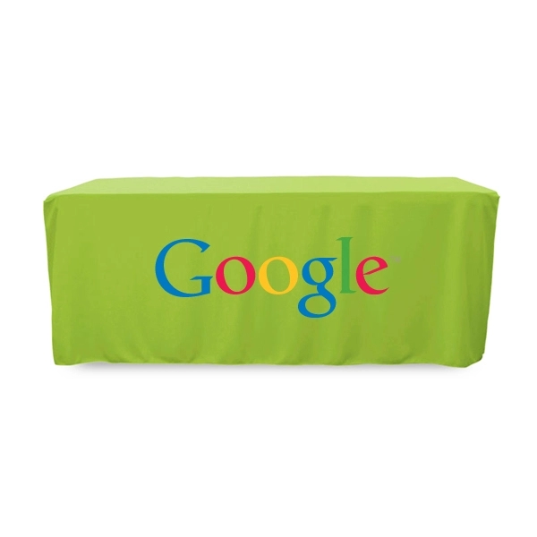 6 ft. Fitted PolyKnit™ Table Cover (Full Color Logo) - 6 ft. Fitted PolyKnit™ Table Cover (Full Color Logo) - Image 12 of 30