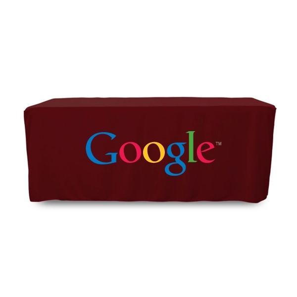 6 ft. Fitted PolyKnit™ Table Cover (Full Color Logo) - 6 ft. Fitted PolyKnit™ Table Cover (Full Color Logo) - Image 13 of 30