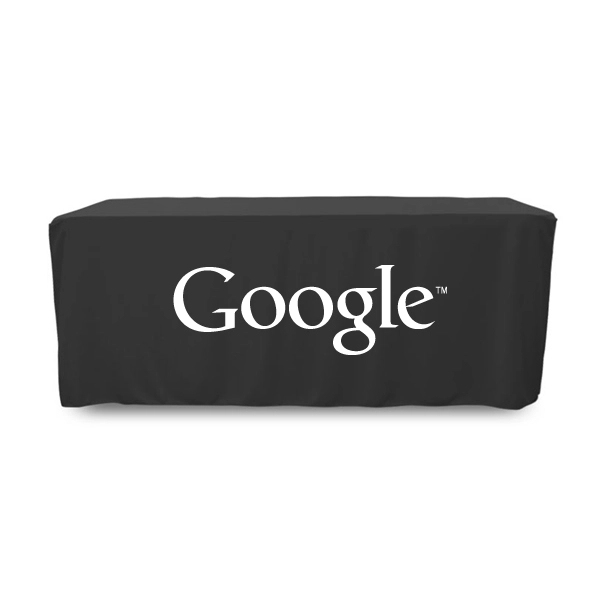6 ft. Fitted PolyKnit™ Table Cover (One Color Logo) - 6 ft. Fitted PolyKnit™ Table Cover (One Color Logo) - Image 3 of 30