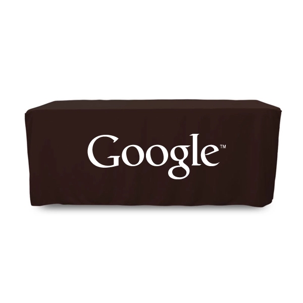 6 ft. Fitted PolyKnit™ Table Cover (One Color Logo) - 6 ft. Fitted PolyKnit™ Table Cover (One Color Logo) - Image 4 of 30