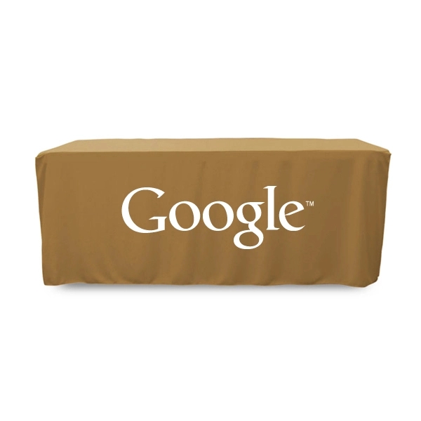 6 ft. Fitted PolyKnit™ Table Cover (One Color Logo) - 6 ft. Fitted PolyKnit™ Table Cover (One Color Logo) - Image 6 of 30