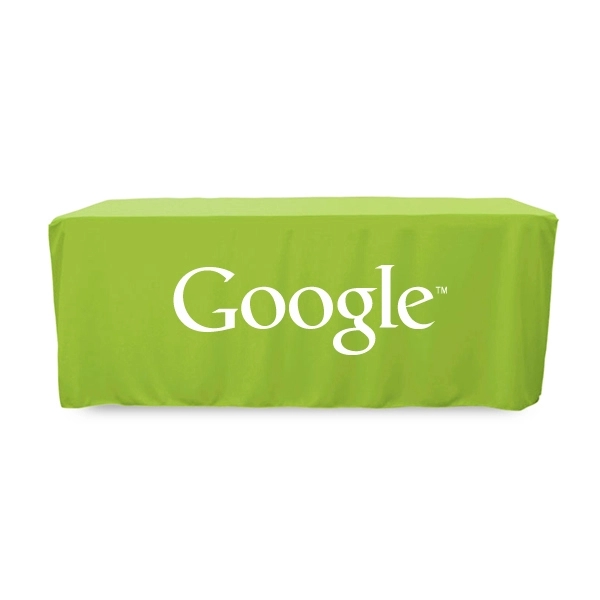 6 ft. Fitted PolyKnit™ Table Cover (One Color Logo) - 6 ft. Fitted PolyKnit™ Table Cover (One Color Logo) - Image 12 of 30