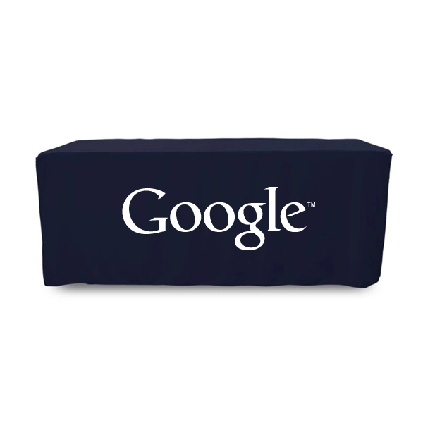 6 ft. Fitted PolyKnit™ Table Cover (One Color Logo) - 6 ft. Fitted PolyKnit™ Table Cover (One Color Logo) - Image 15 of 30