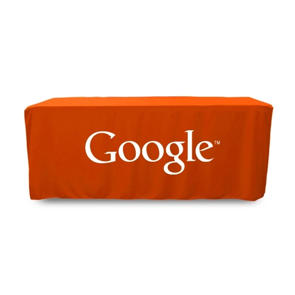 6 ft. Fitted PolyKnit™ Table Cover (One Color Logo) - 6 ft. Fitted PolyKnit™ Table Cover (One Color Logo) - Image 17 of 30