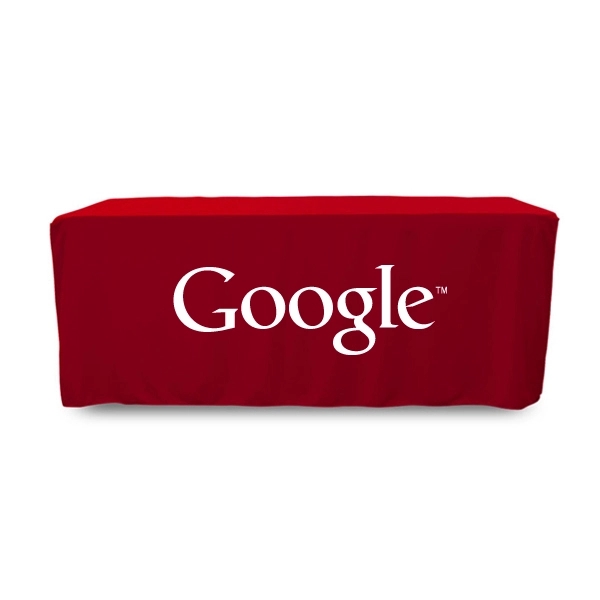 6 ft. Fitted PolyKnit™ Table Cover (One Color Logo) - 6 ft. Fitted PolyKnit™ Table Cover (One Color Logo) - Image 19 of 30