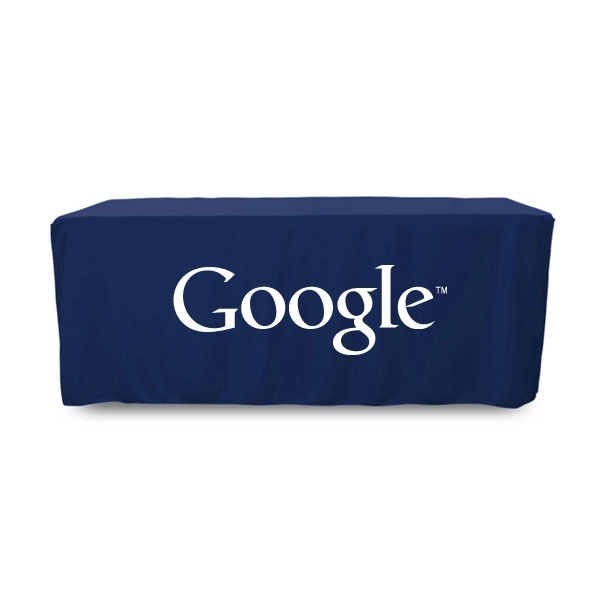 6 ft. Fitted PolyKnit™ Table Cover (One Color Logo) - 6 ft. Fitted PolyKnit™ Table Cover (One Color Logo) - Image 20 of 30