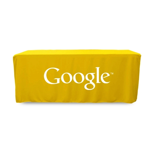 6 ft. Fitted PolyKnit™ Table Cover (One Color Logo) - 6 ft. Fitted PolyKnit™ Table Cover (One Color Logo) - Image 22 of 30