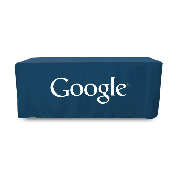 6 ft. Fitted PolyKnit™ Table Cover (One Color Logo) - 6 ft. Fitted PolyKnit™ Table Cover (One Color Logo) - Image 23 of 30