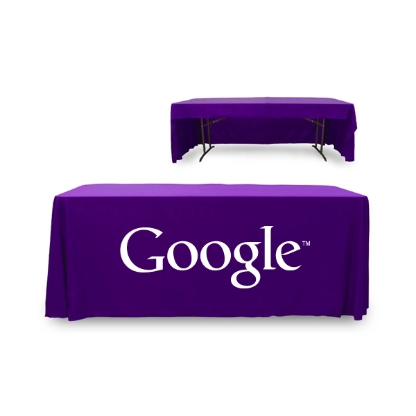 6 ft. Fitted PolyKnit™ Table Cover (One Color Logo) - 6 ft. Fitted PolyKnit™ Table Cover (One Color Logo) - Image 26 of 30