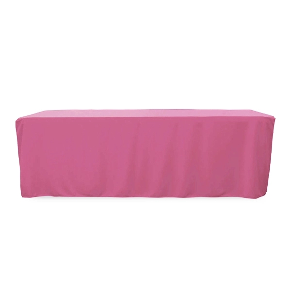 8 ft. Fitted PolyKnit™ Table Cover (Blank) - 8 ft. Fitted PolyKnit™ Table Cover (Blank) - Image 26 of 27