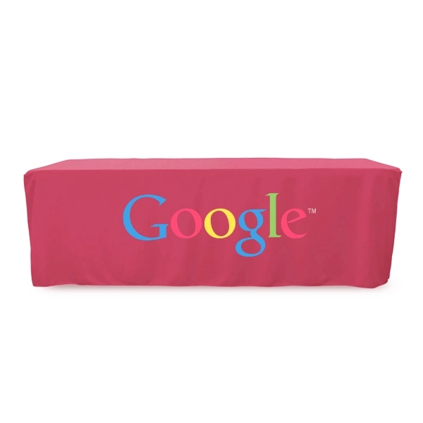 8 ft. Fitted PolyKnit™ Table Cover (Full Color Logo) - 8 ft. Fitted PolyKnit™ Table Cover (Full Color Logo) - Image 1 of 30