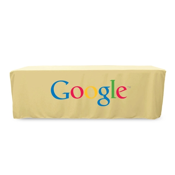 8 ft. Fitted PolyKnit™ Table Cover (Full Color Logo) - 8 ft. Fitted PolyKnit™ Table Cover (Full Color Logo) - Image 10 of 30