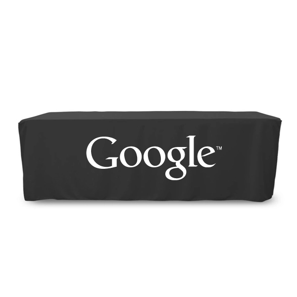 8 ft. Fitted PolyKnit™ Table Cover (One Color Logo) - 8 ft. Fitted PolyKnit™ Table Cover (One Color Logo) - Image 3 of 30