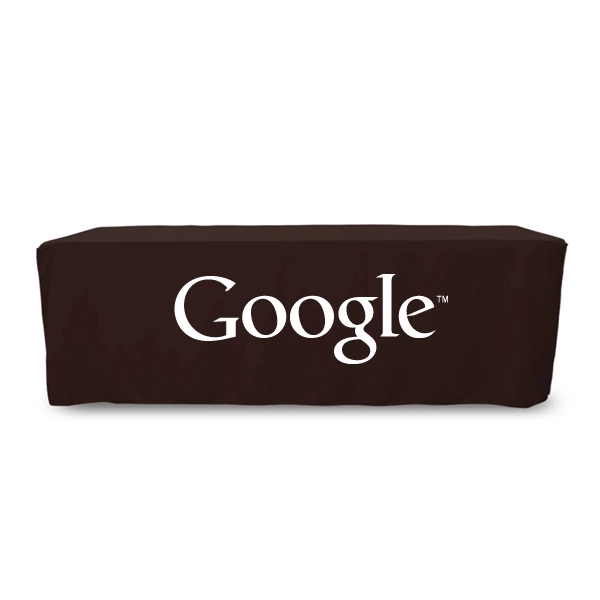 8 ft. Fitted PolyKnit™ Table Cover (One Color Logo) - 8 ft. Fitted PolyKnit™ Table Cover (One Color Logo) - Image 4 of 30