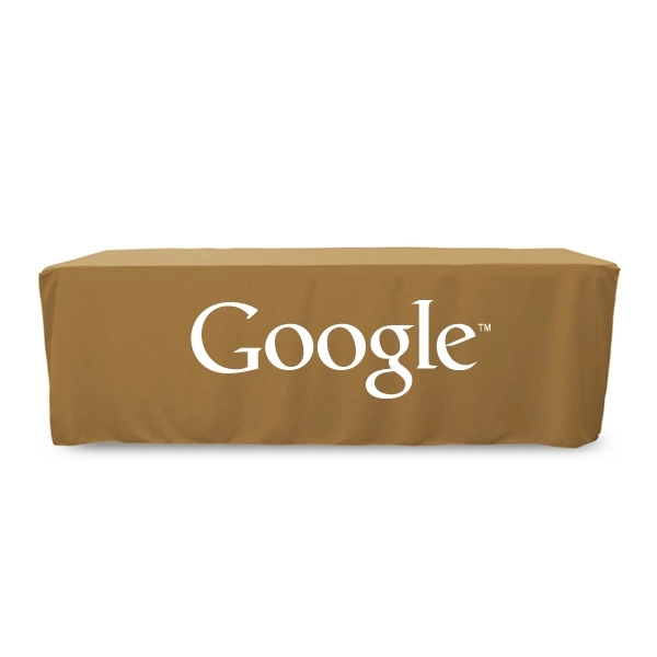 8 ft. Fitted PolyKnit™ Table Cover (One Color Logo) - 8 ft. Fitted PolyKnit™ Table Cover (One Color Logo) - Image 6 of 30