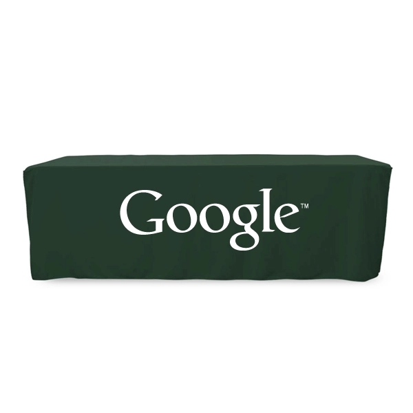 8 ft. Fitted PolyKnit™ Table Cover (One Color Logo) - 8 ft. Fitted PolyKnit™ Table Cover (One Color Logo) - Image 9 of 30